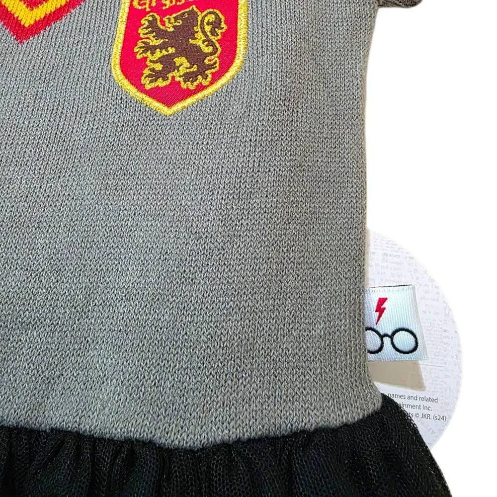 Harry Potter Gryffindor Toddler Girl Dress Up Sweater Dress Short Sleeve 12M-3T